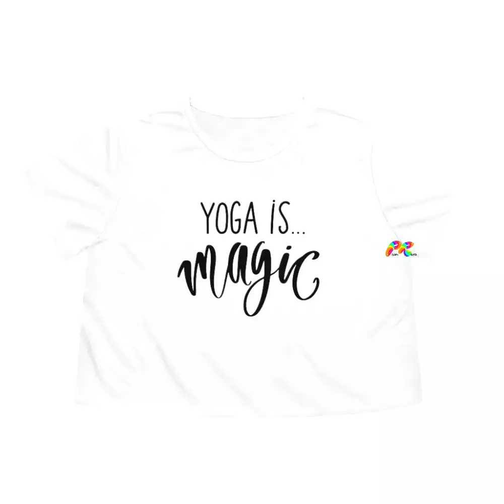 Yoga Is Magic Women's Flowy Cropped T-Shirt