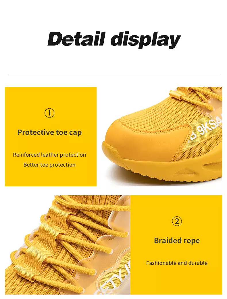 YSK 7719: Colorful Steel Toe Safety Shoes / Safety Boots (anti-slip, anti-smash)